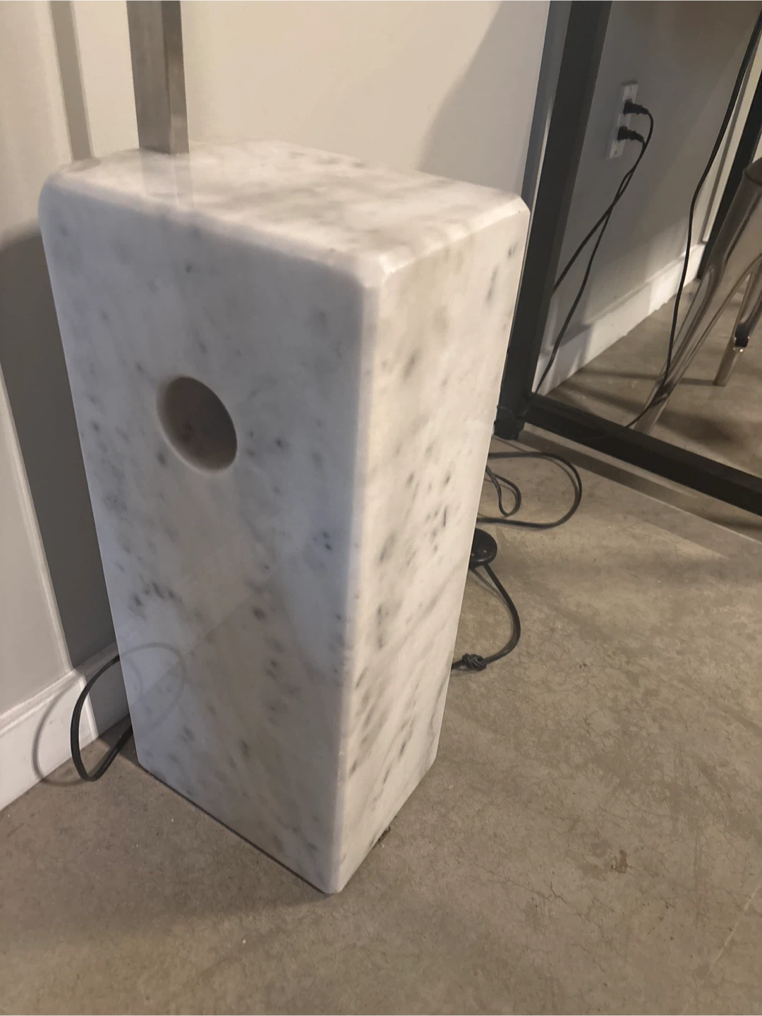 Arc Floor Lamp with Marble Base - photo 4