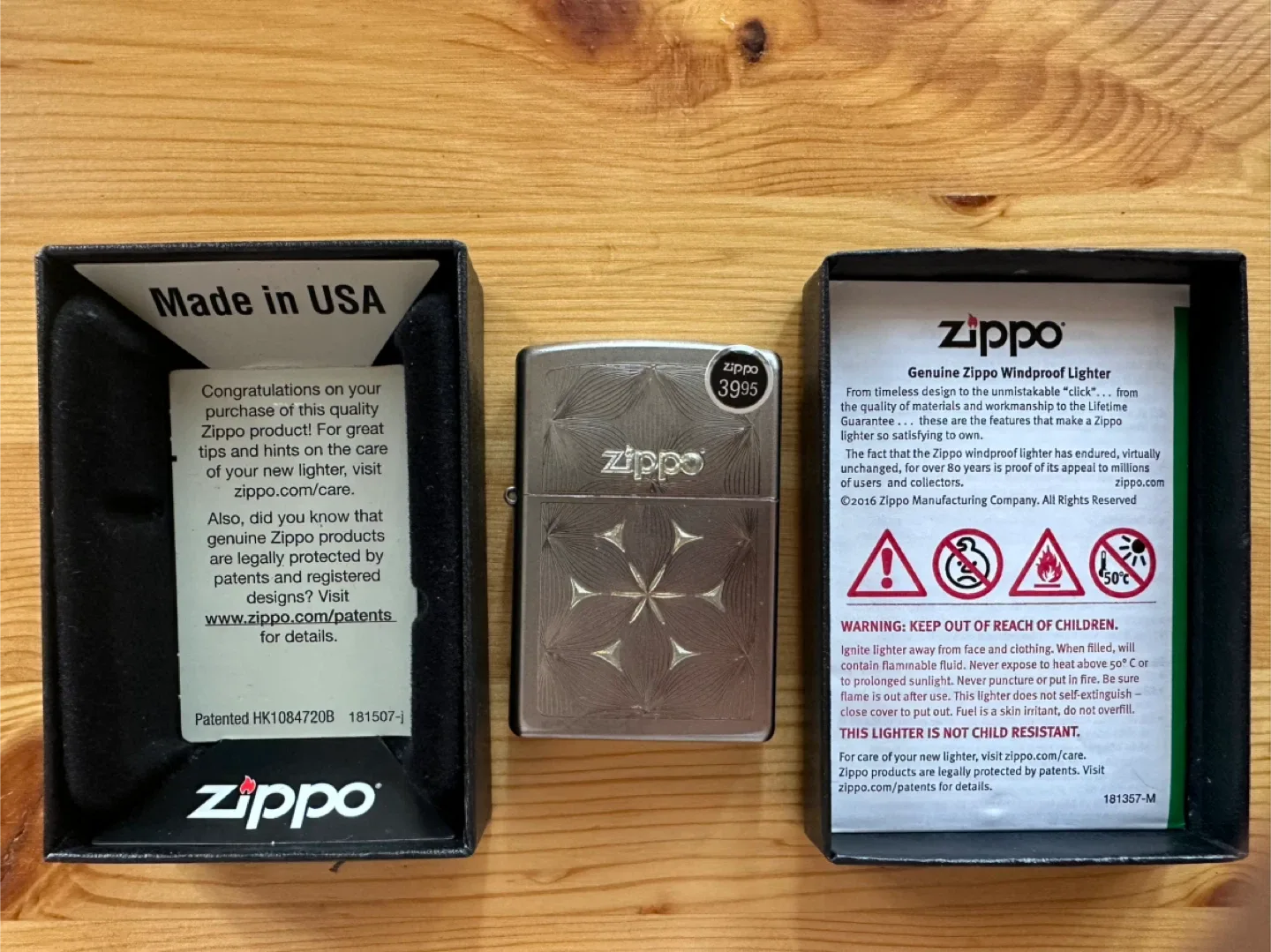 Zippo Flowers Design Lighter - New image indicator(5)