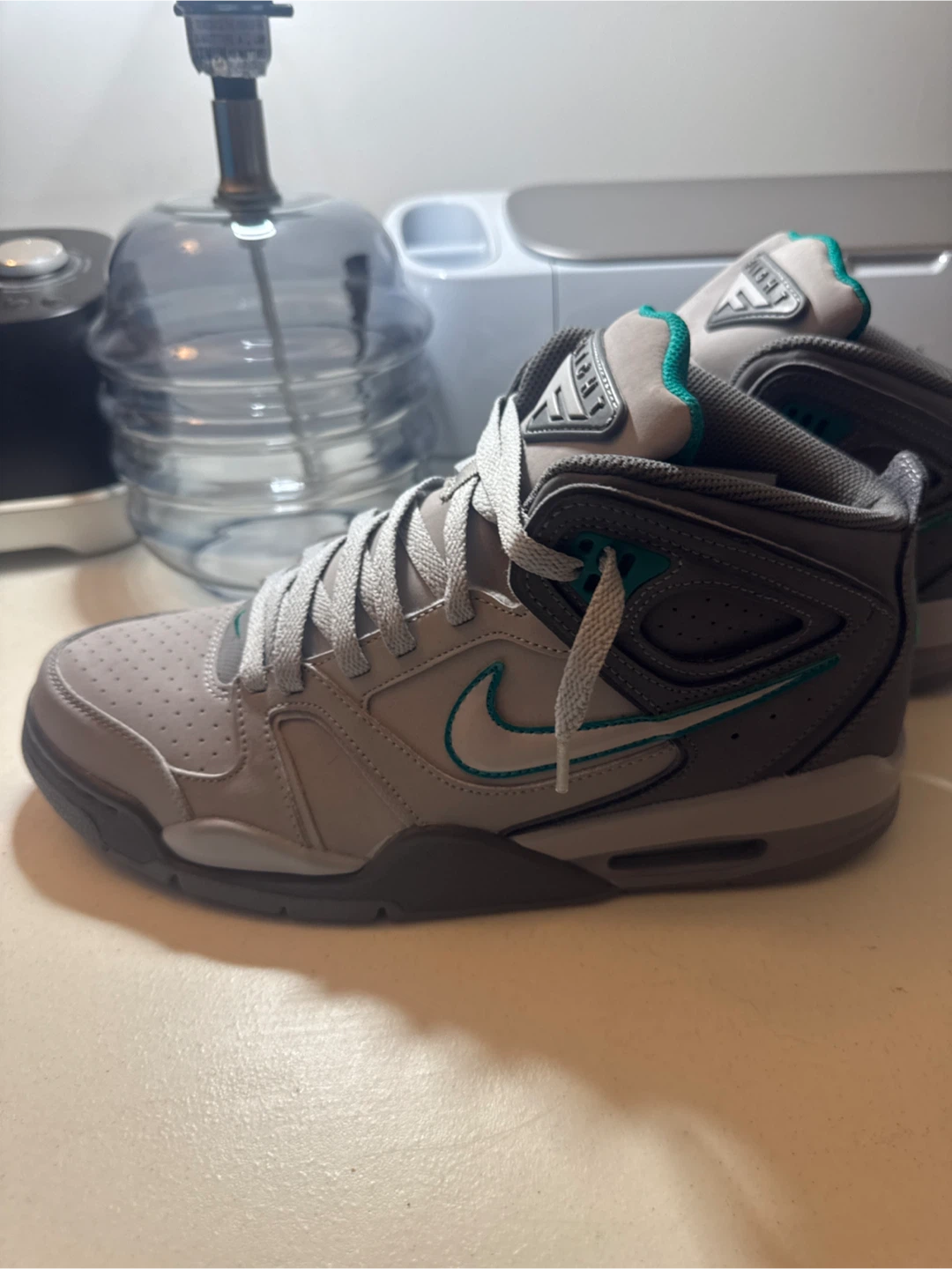 Nike Flight Legacy Gray/Teal Sneakers