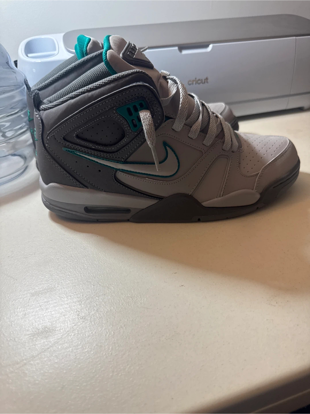 Nike Flight Legacy Gray/Teal Sneakers - photo 3