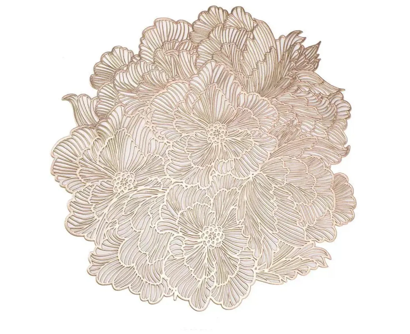 Floral Cutout Placemats - Gold & Silver image indicator(2)