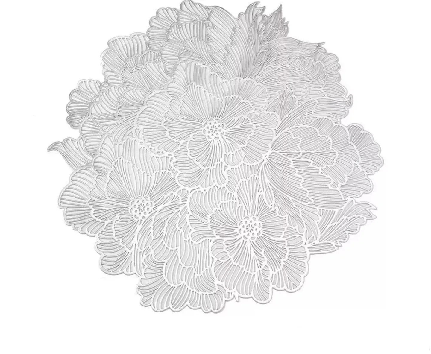 Floral Cutout Placemats - Gold & Silver image indicator(3)