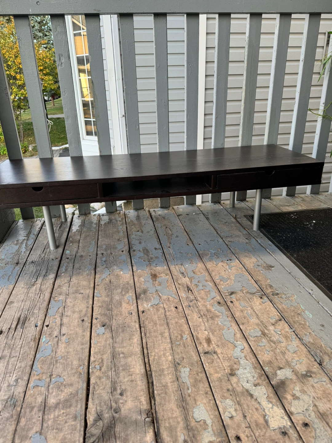 Brown Wooden TV Stand