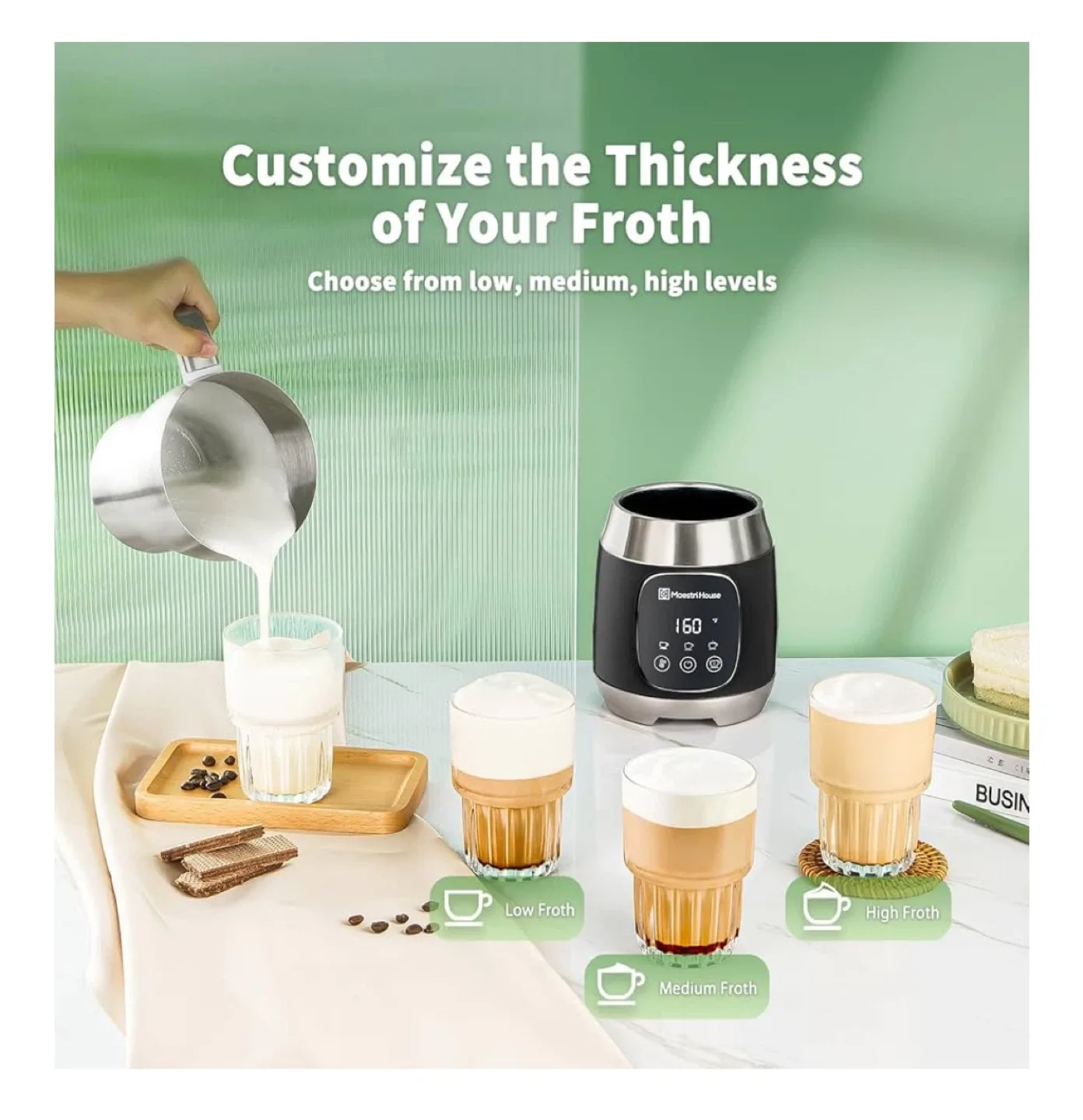 Maestri House Electric Milk Frother MMF-9304 image indicator(7)