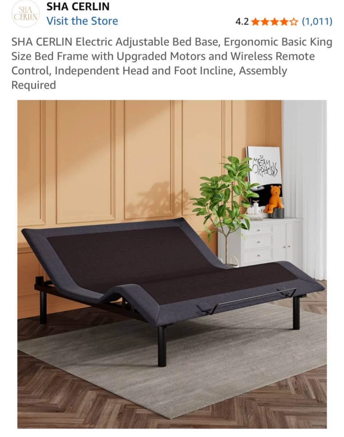 Brand New King ELECTRIC Bed Base – Electric, Wireless Remote