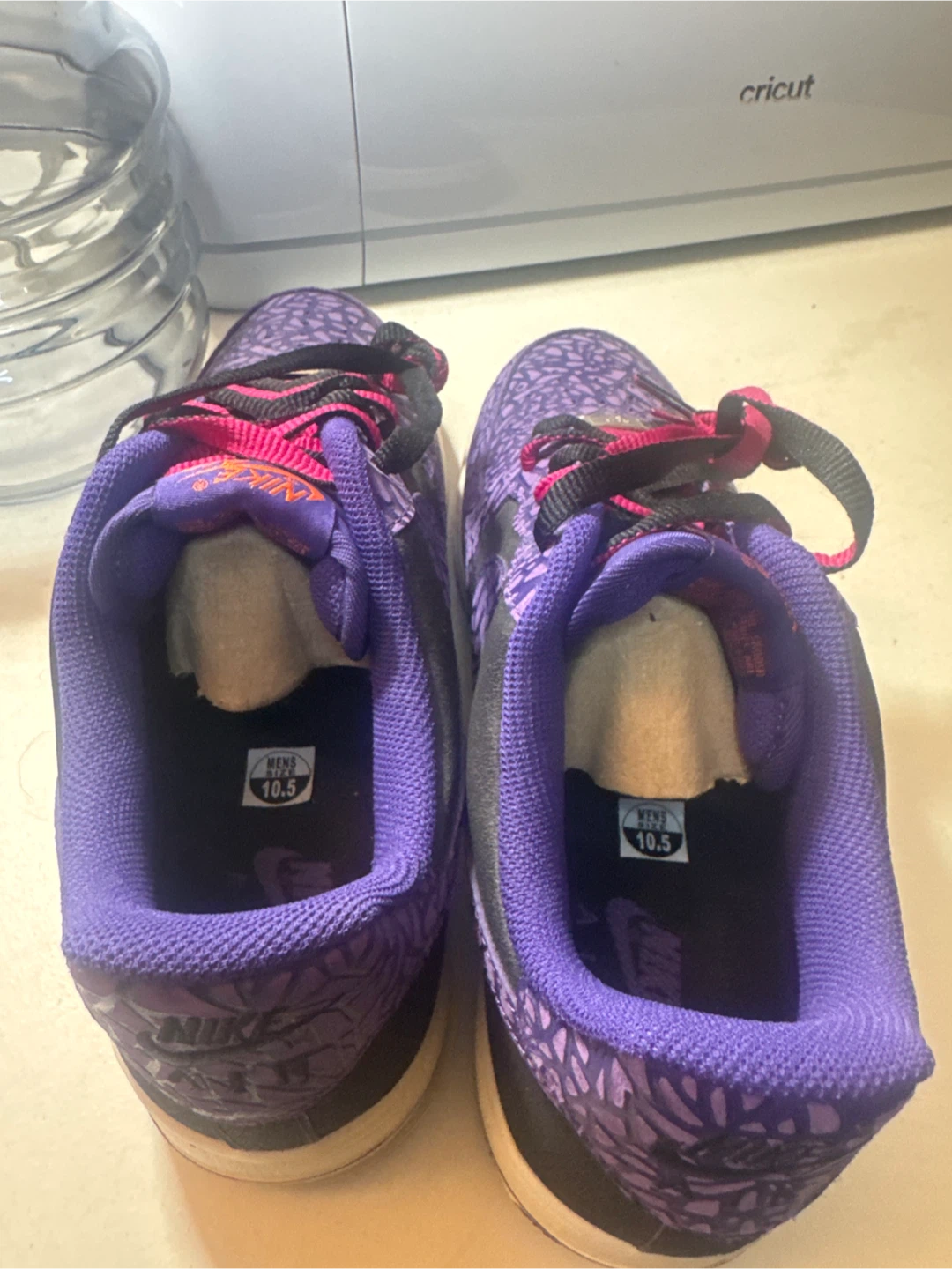 Nike Air Force 1 Low Purple Elephant Print Size 10.5 - photo 4