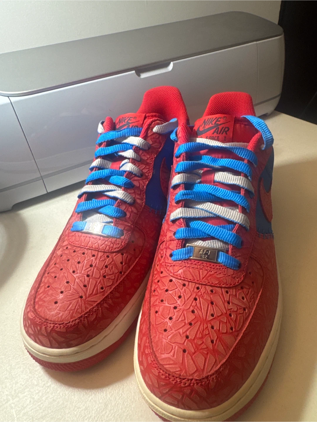 Nike Air Force 1 Red/Blue - Size 10.5