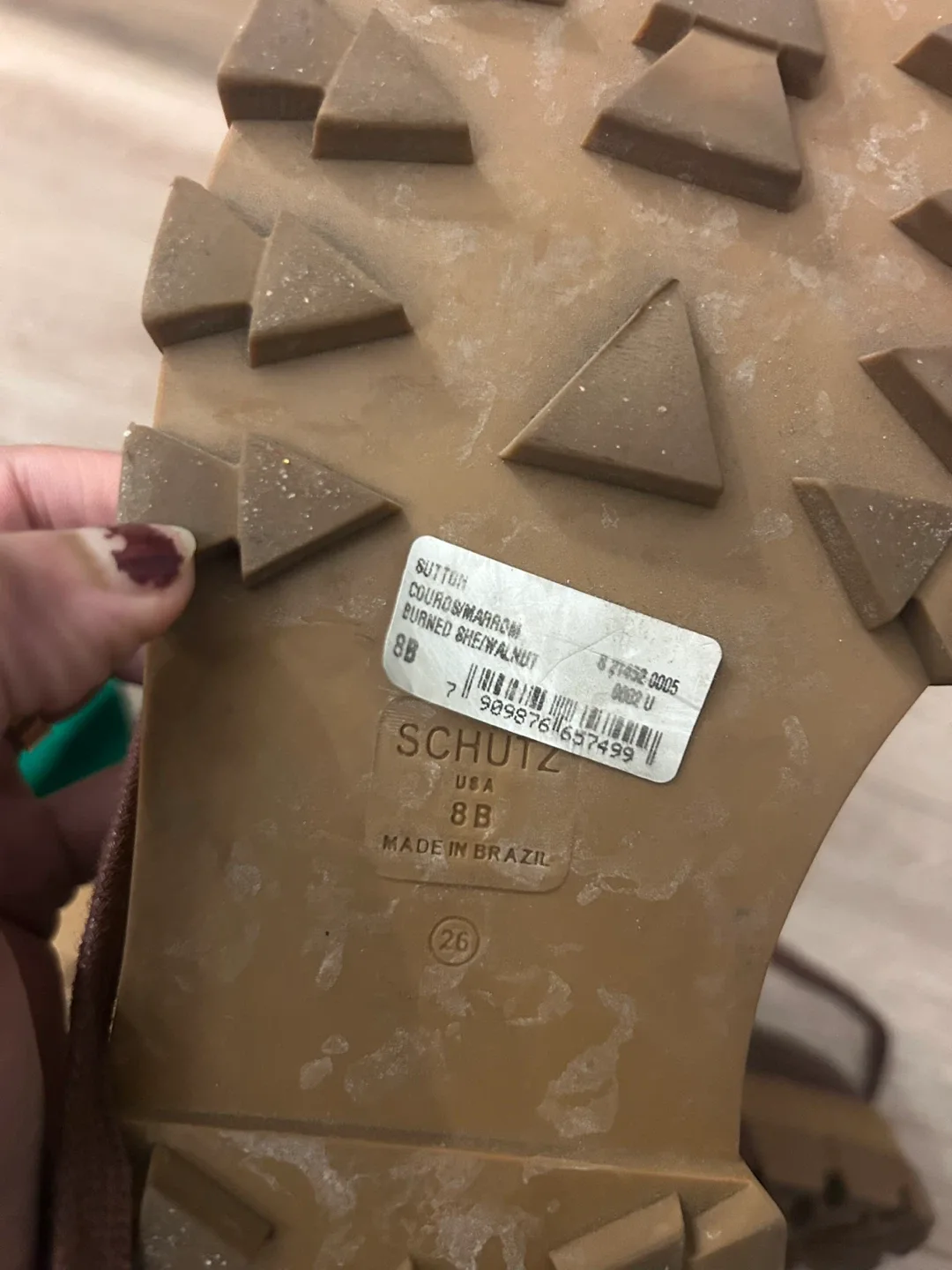 Schutz Button Boots - Brown, Size 8 image indicator(3)