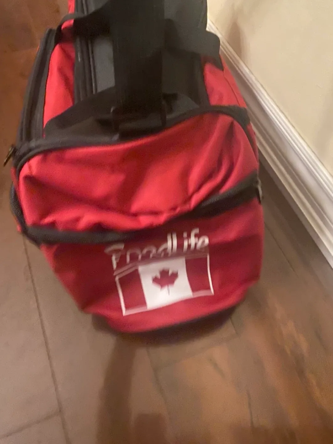 GoodLife Fitness Red & Black Gym Bag image indicator(2)