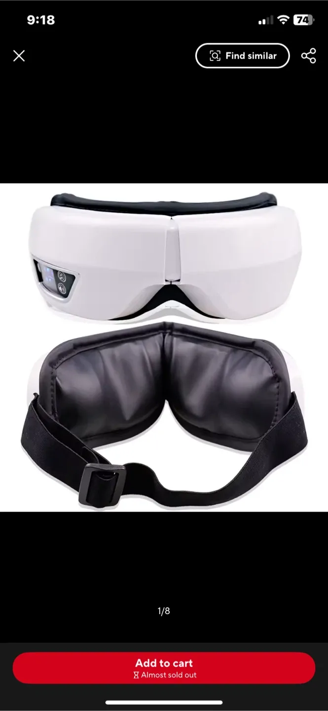 Eye Massager Mask with Heat & relaxing Music image indicator(4)