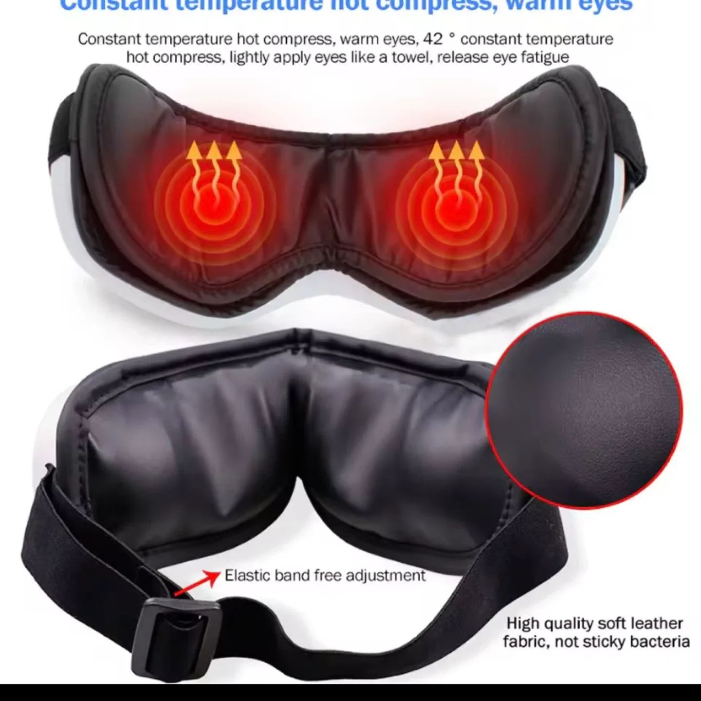 Eye Massager Mask with Heat & relaxing Music image indicator(2)