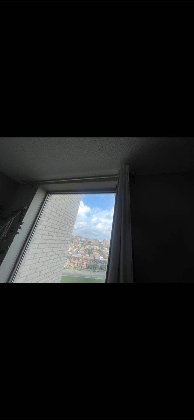 White Curtain Panel with rod - photo 3