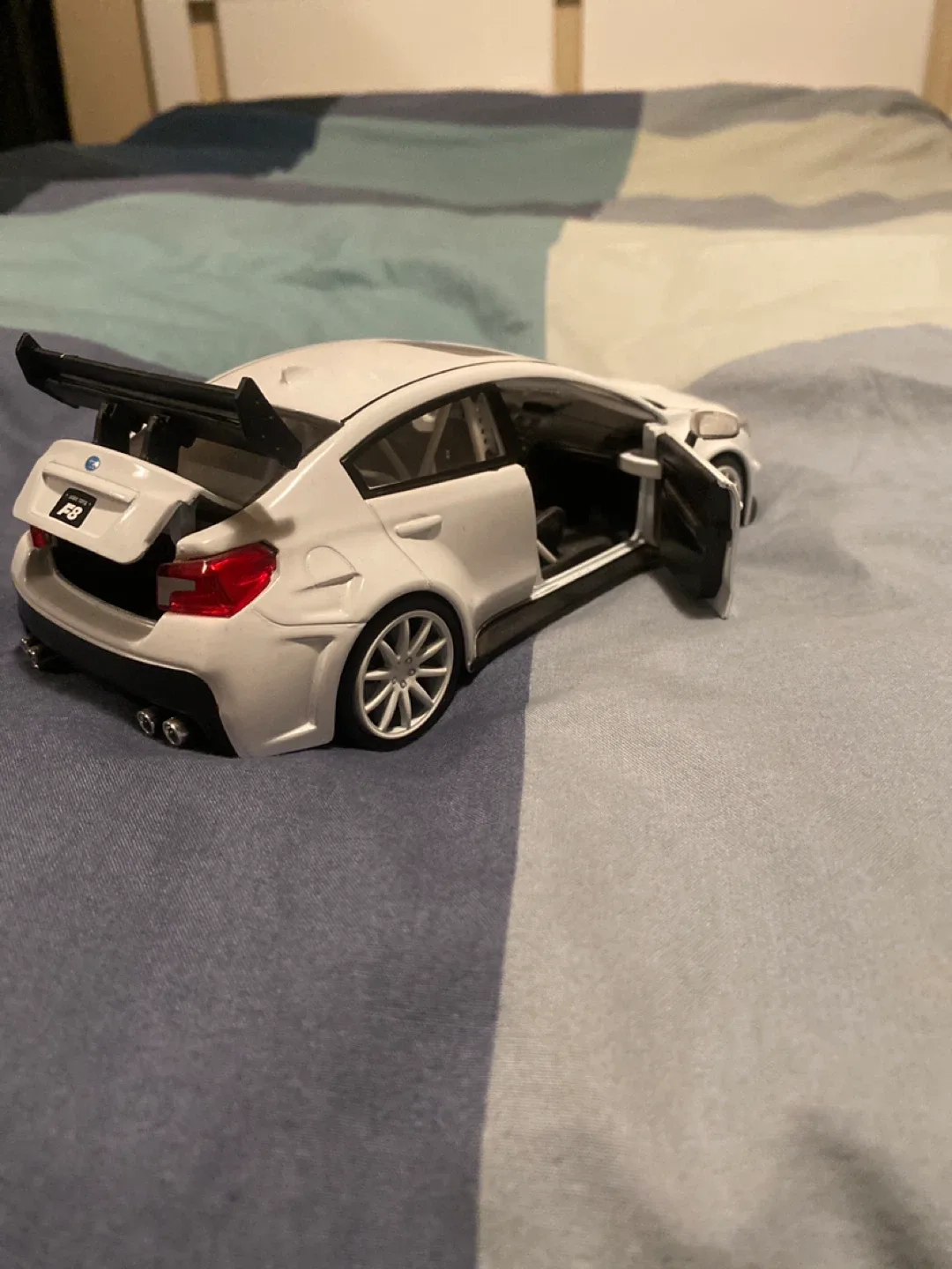White Subaru WRX Diecast Model Car image indicator(4)