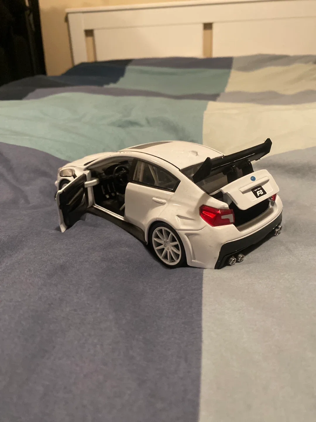 White Subaru WRX Diecast Model Car image indicator(3)