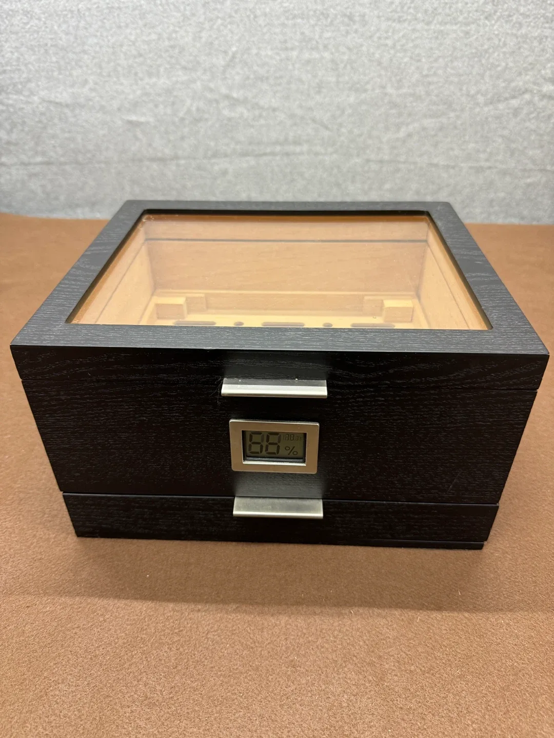 Klaro By Case Elegance Glass Top Humidor