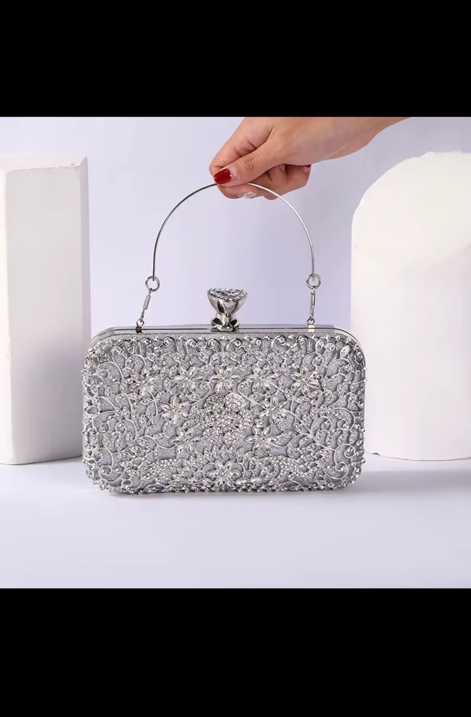 Gold Embellished Clutch Bag - New image indicator(3)