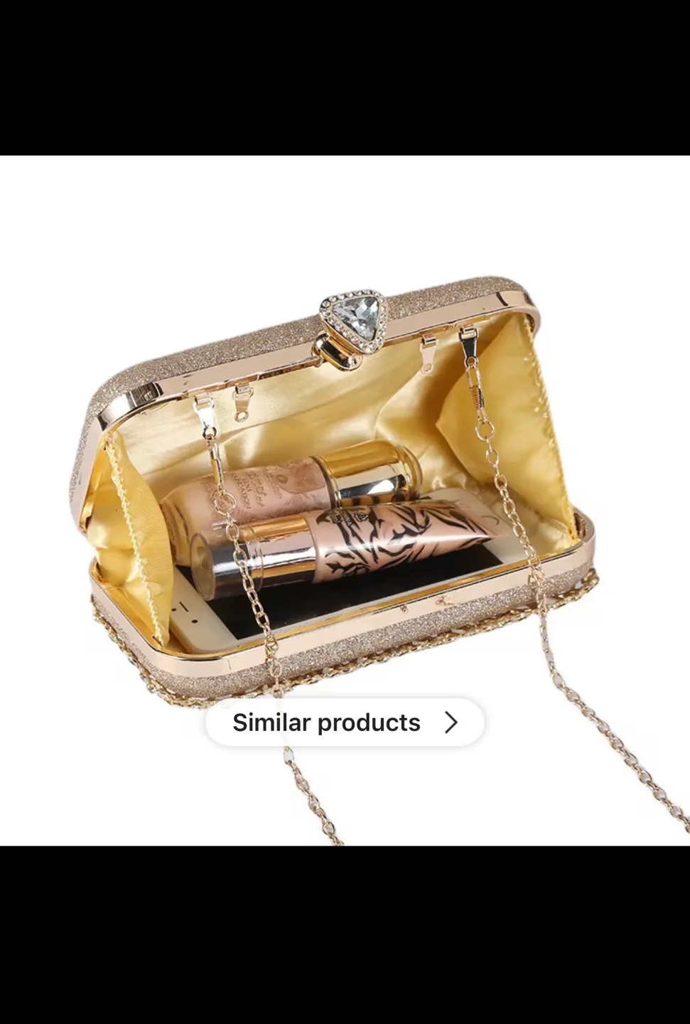 Gold Embellished Clutch Bag - New image indicator(5)