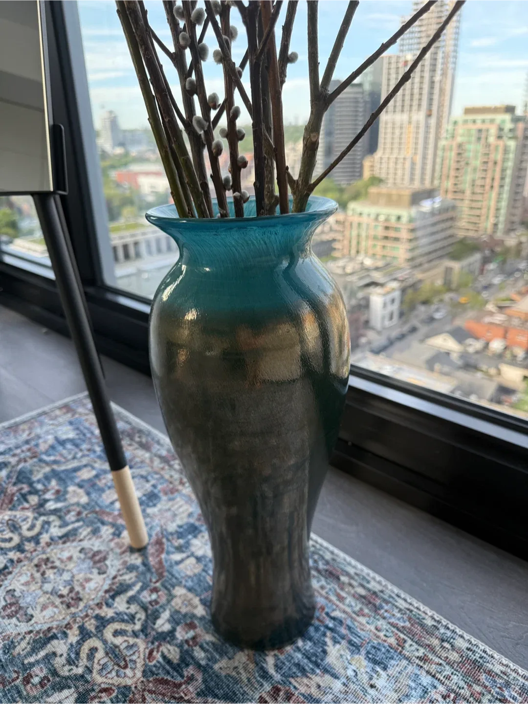 Decorative Vase, Teal & Gold image indicator(3)