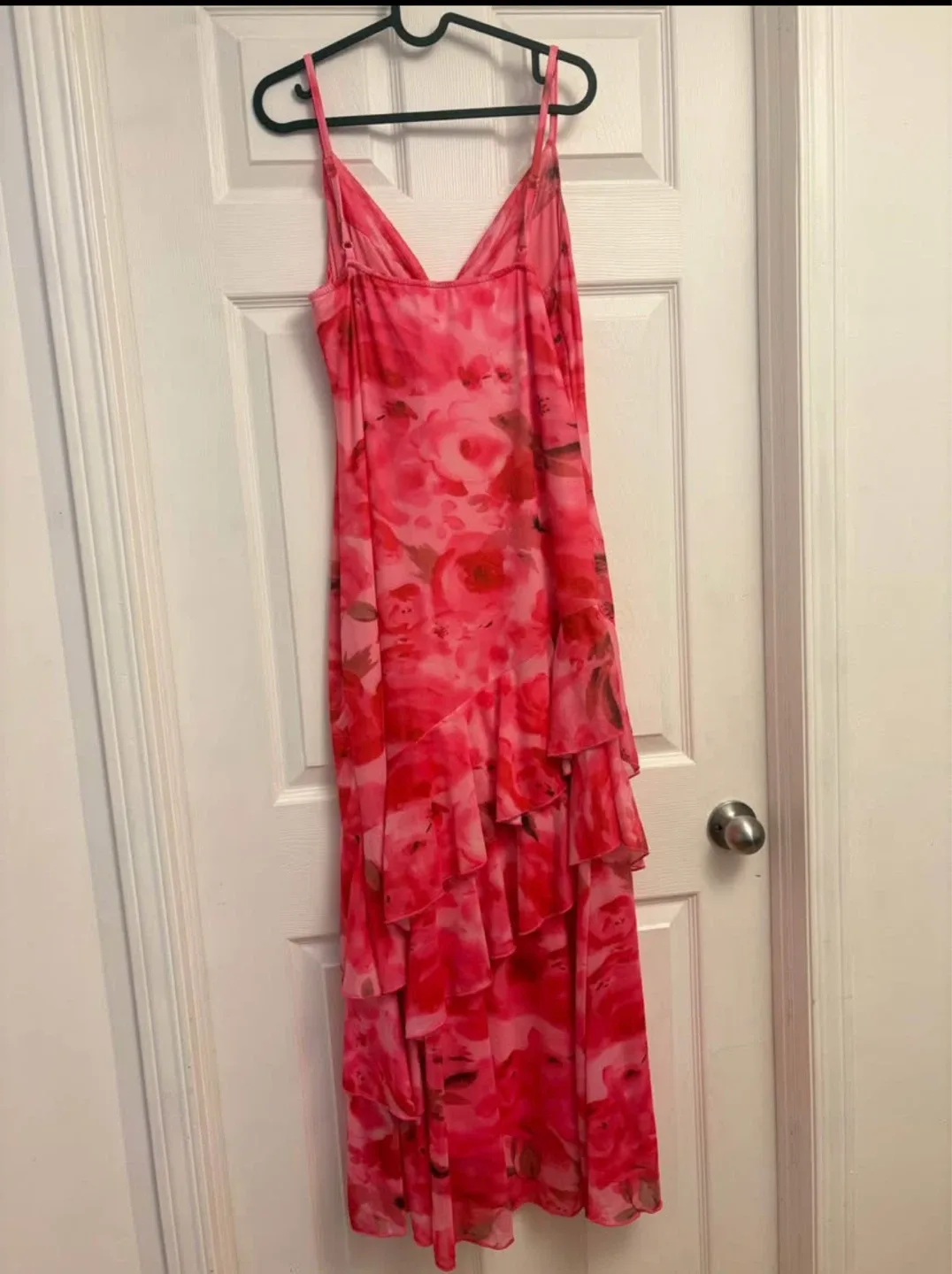 Brand New Tiered Floral Spaghetti Strap long dress : XL & S image indicator(3)