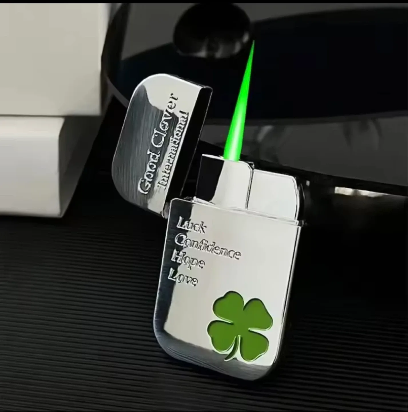 4 Leaf clover lucky lighter thumbnail