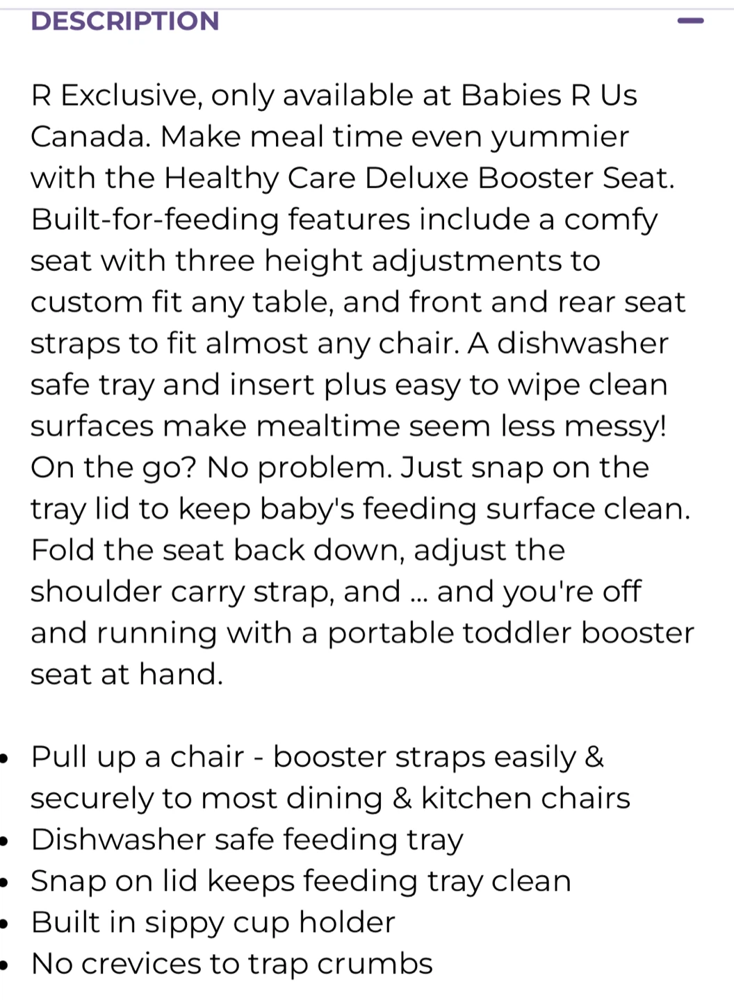 Fisher-Price Healthy Care Deluxe Booster Seat - photo 5