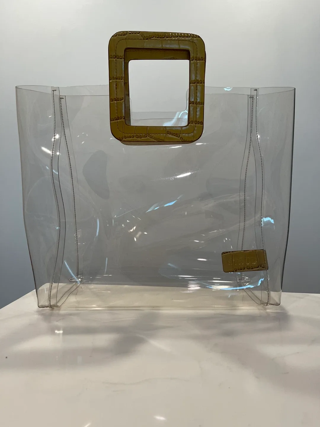 Staud PVC & Crocodile Embossed Leather Shirley Bag image indicator(5)