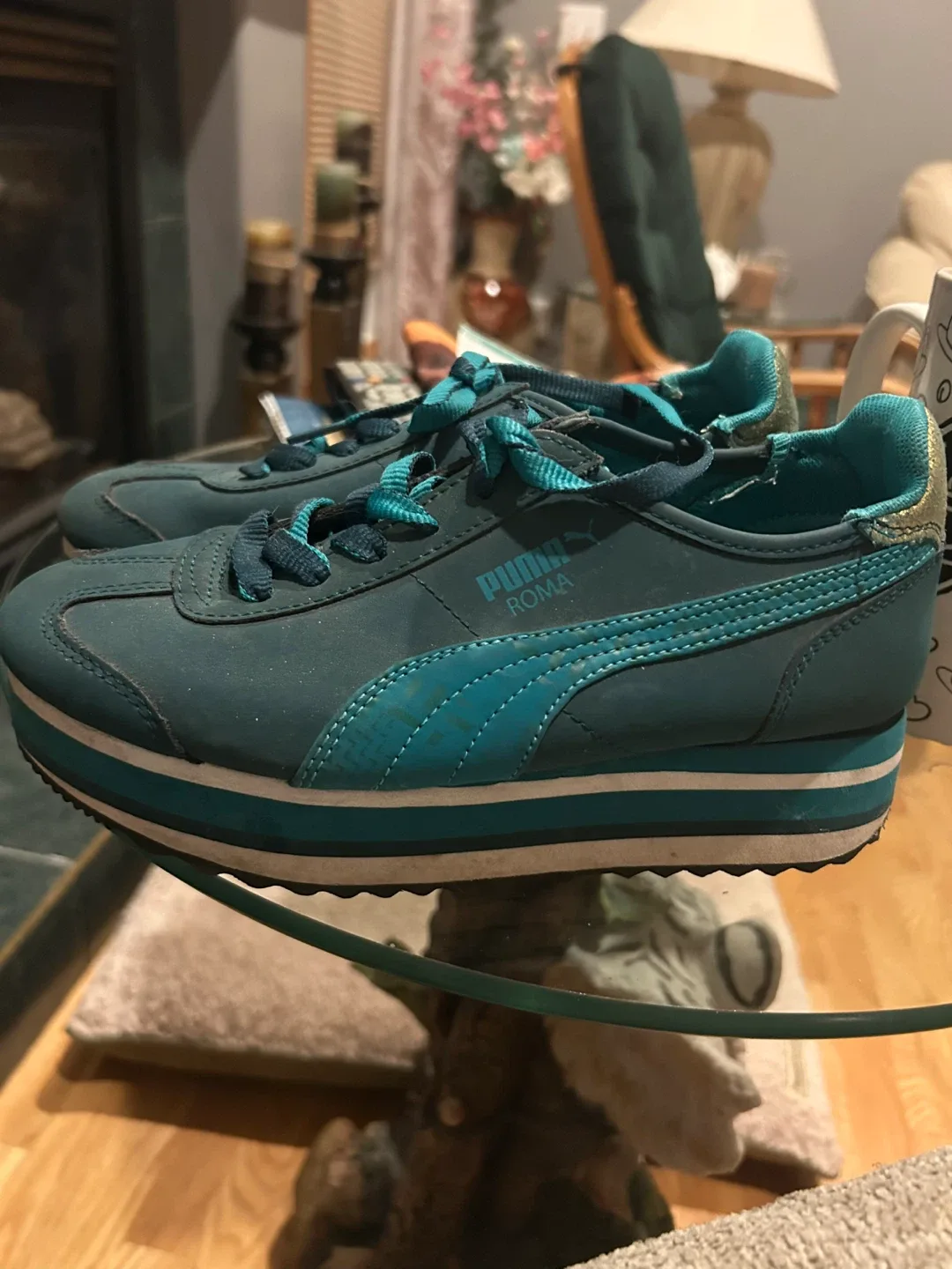 Puma Roma Basic Teal Sneakers