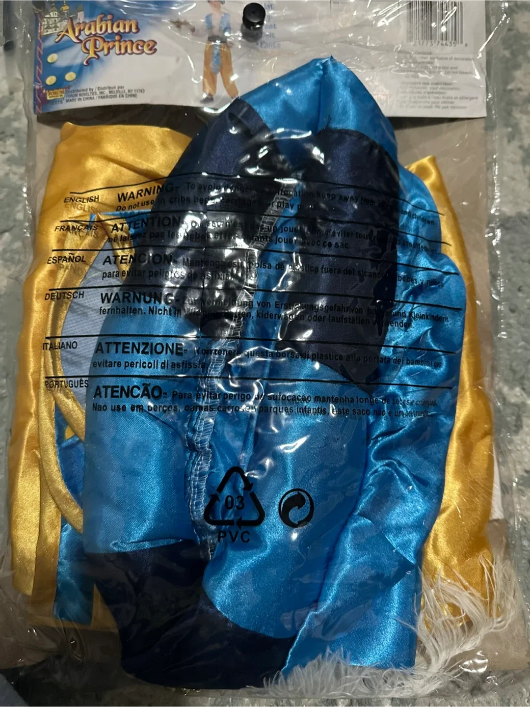 Arabian Prince Costume Child Size 12-14 image indicator(2)