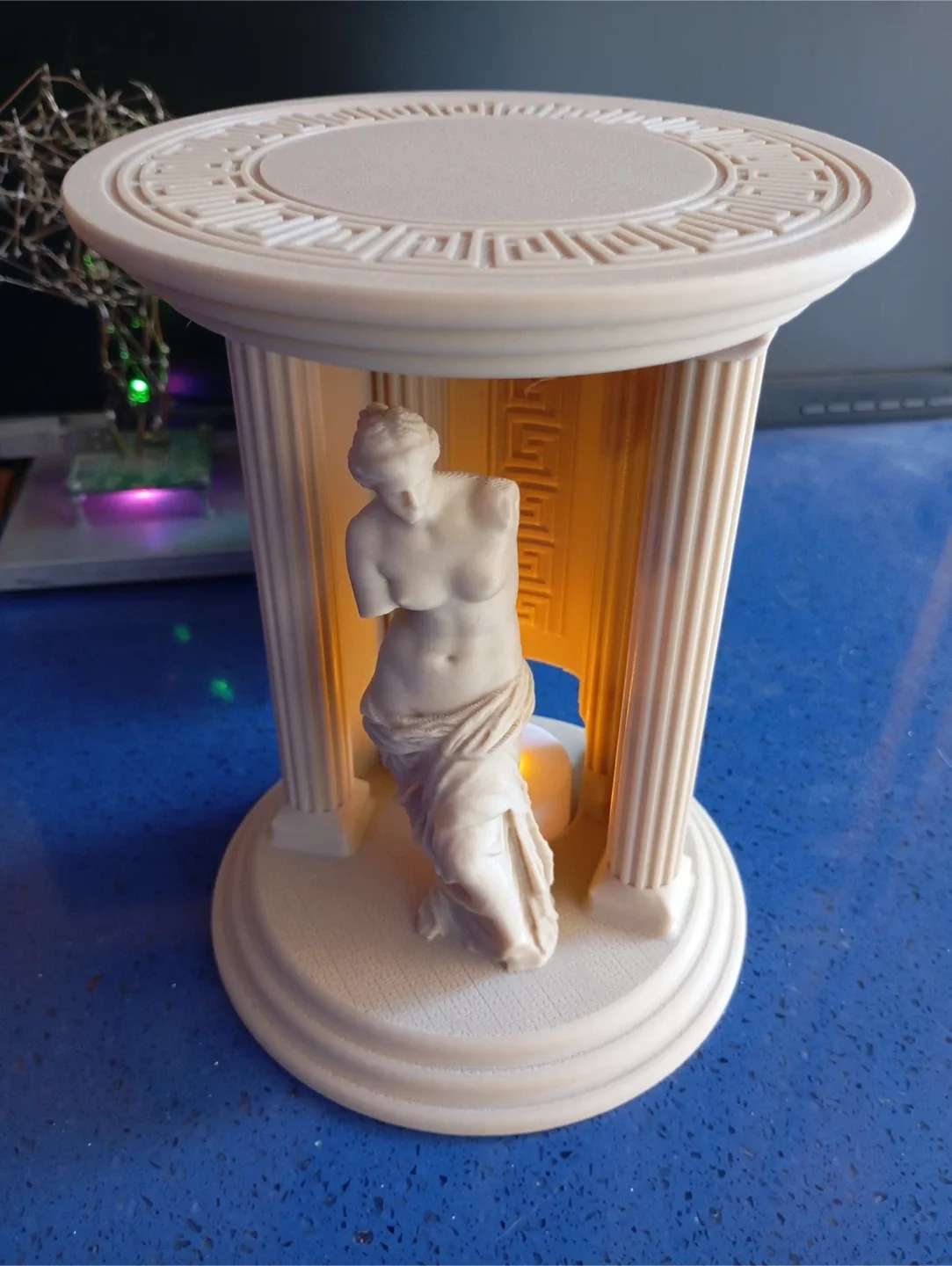 aphrodite godness greek temple tealight decoration image indicator(6)