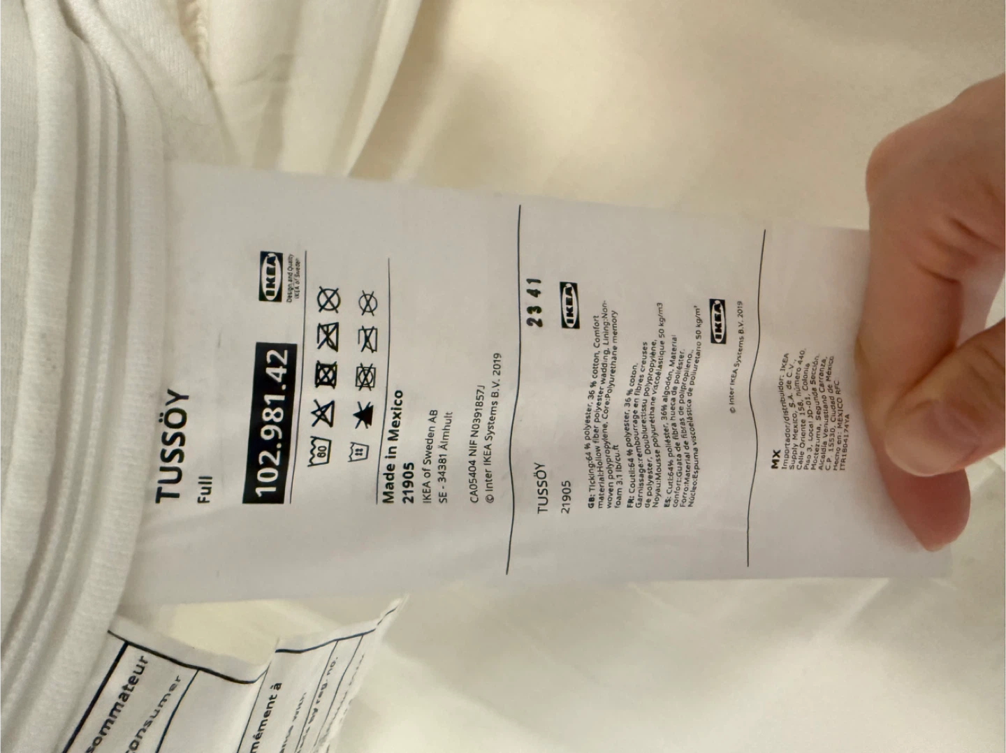 IKEA TUSSÖY Full Mattress Topper - photo 2