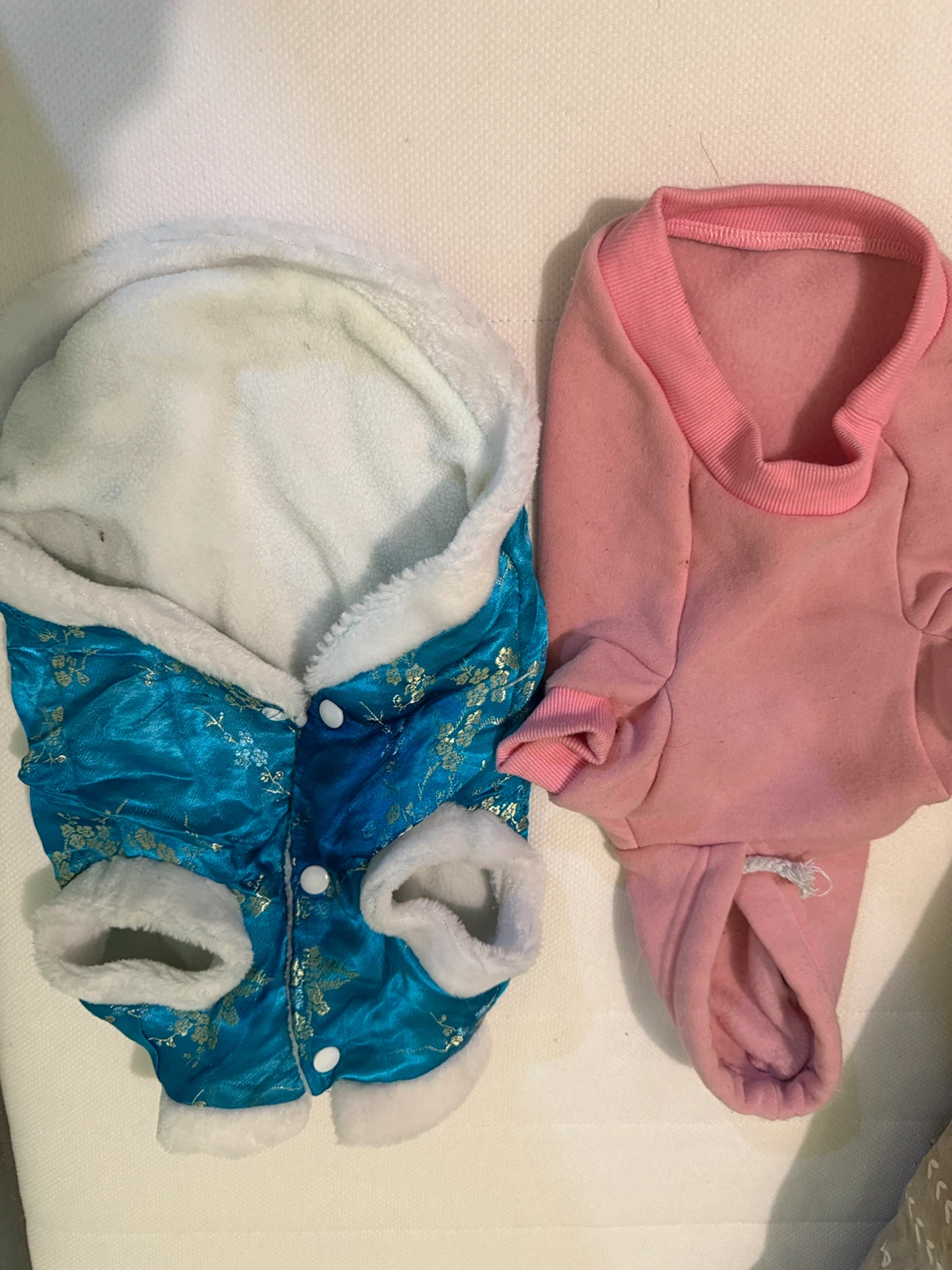 Dog Clothes - Blue Chinese Style & Pink Hoodie - photo 2
