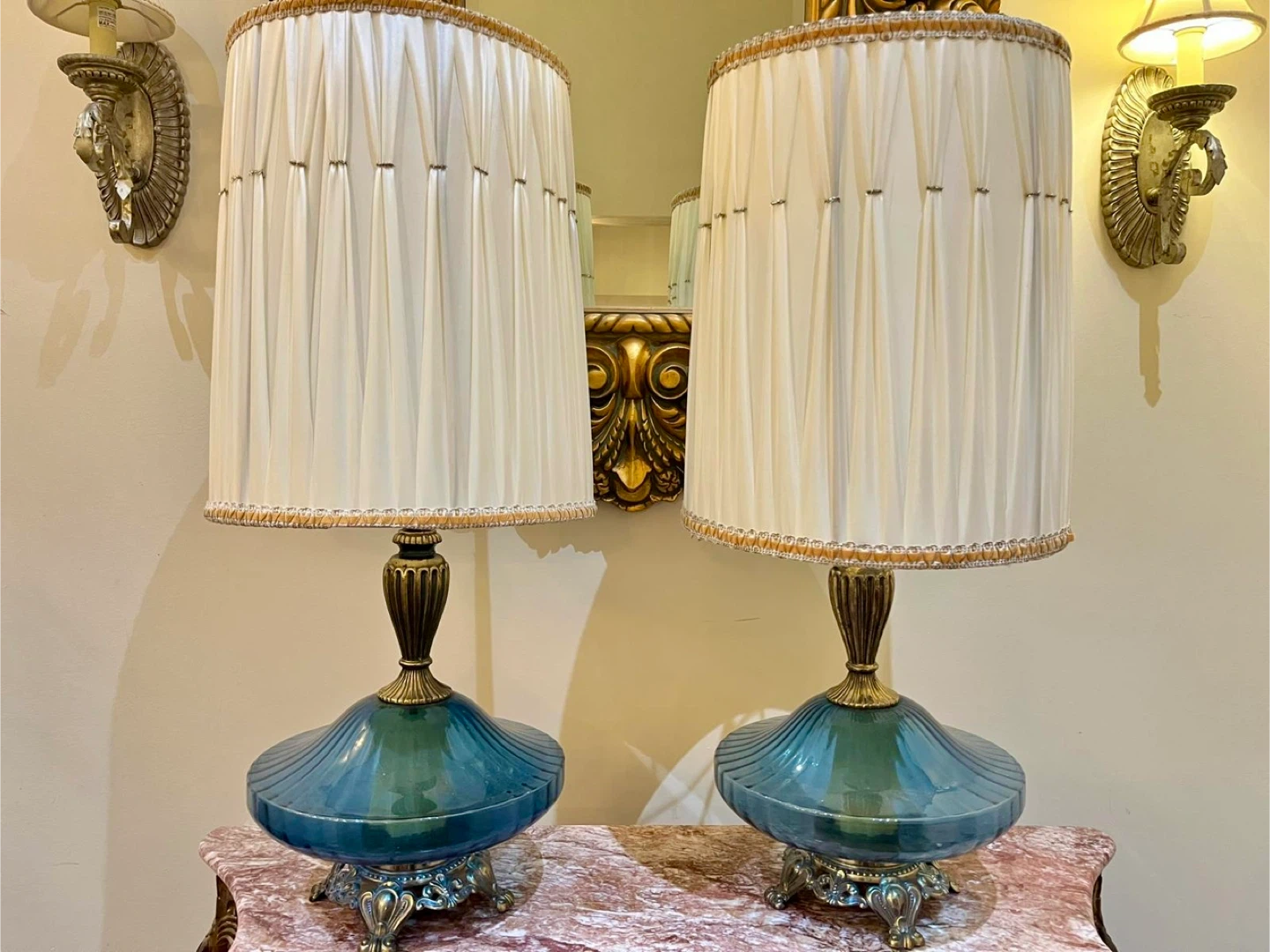 Luxury Hollywood regency Mid-century Modern lamps $500
