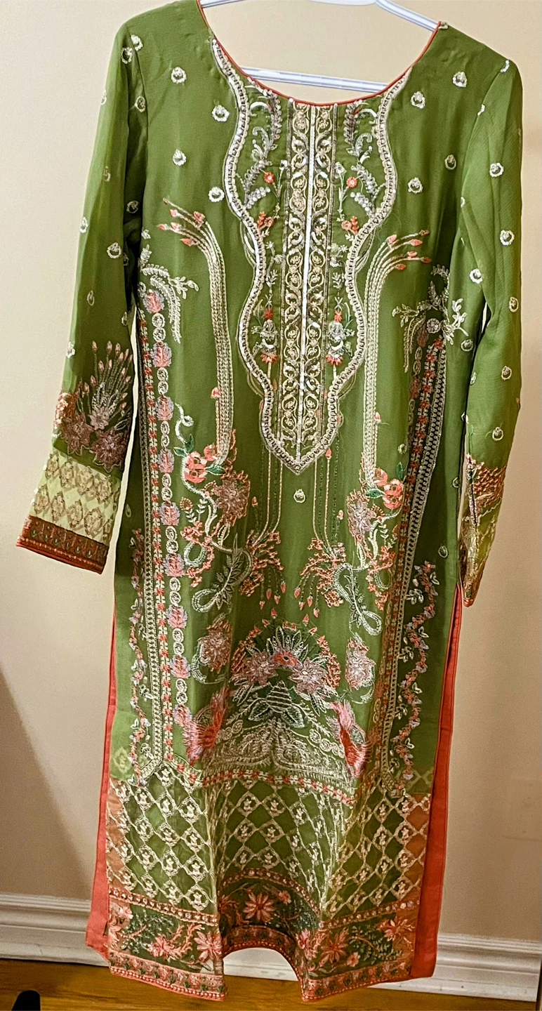 Chiffon 3pc Party Wear