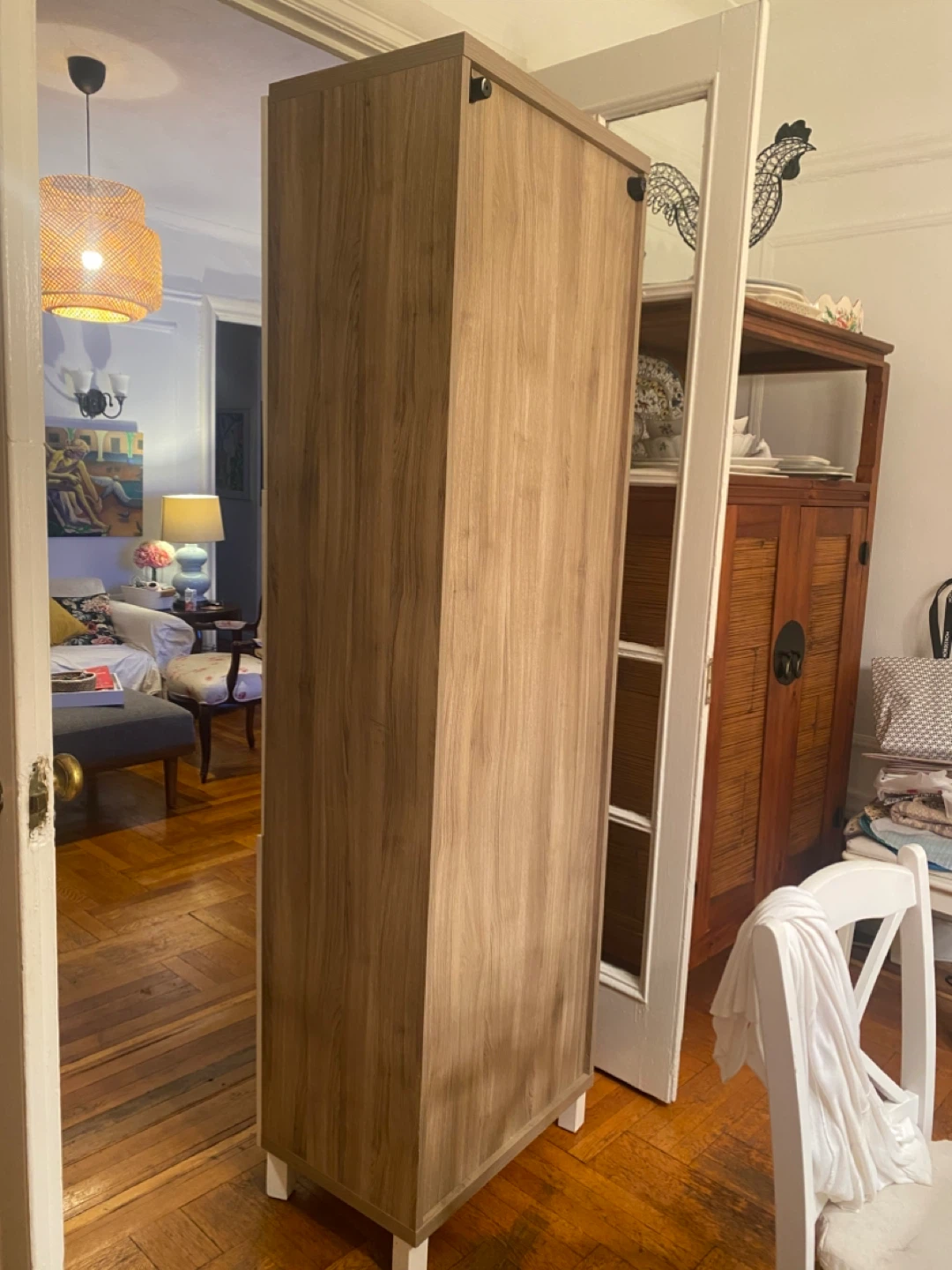 Tall Wooden/Ivory Storage Cabinet from IKEA - photo 4