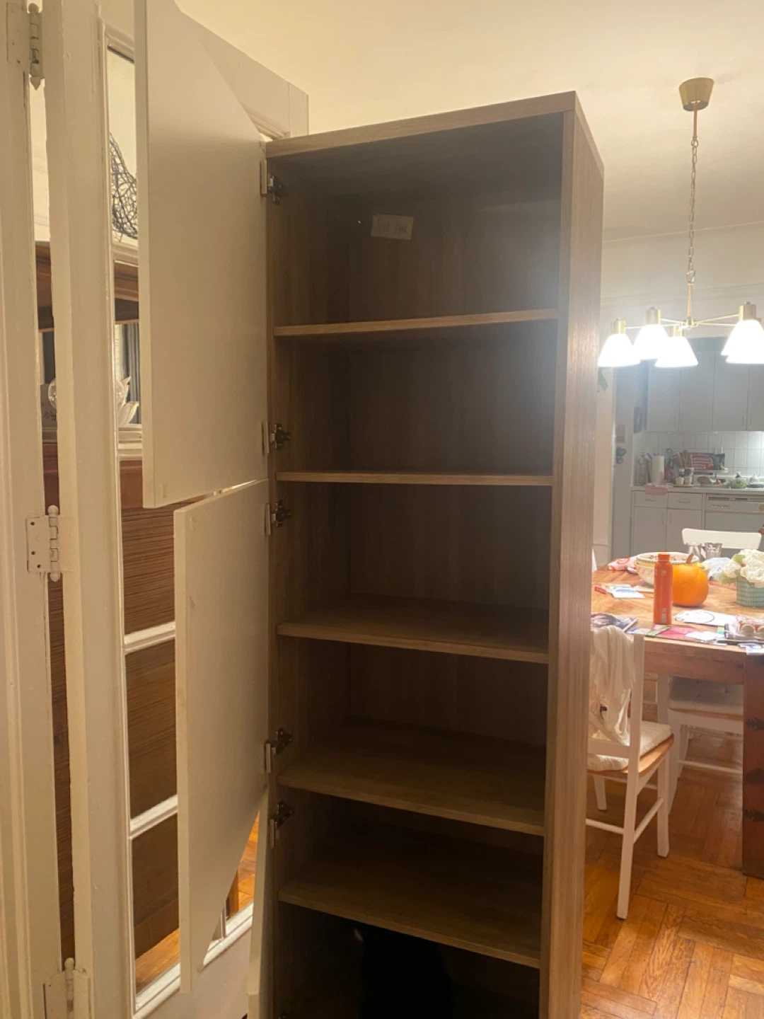 Tall Wooden/Ivory Storage Cabinet from IKEA - photo 3