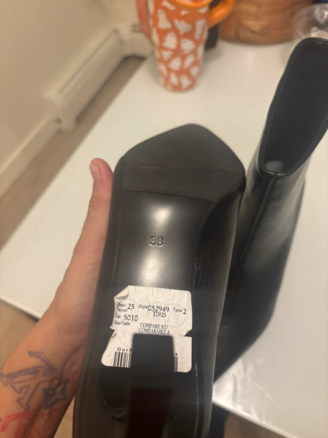 Steve Madden Black Ankle Boots - Size 38 - photo 4