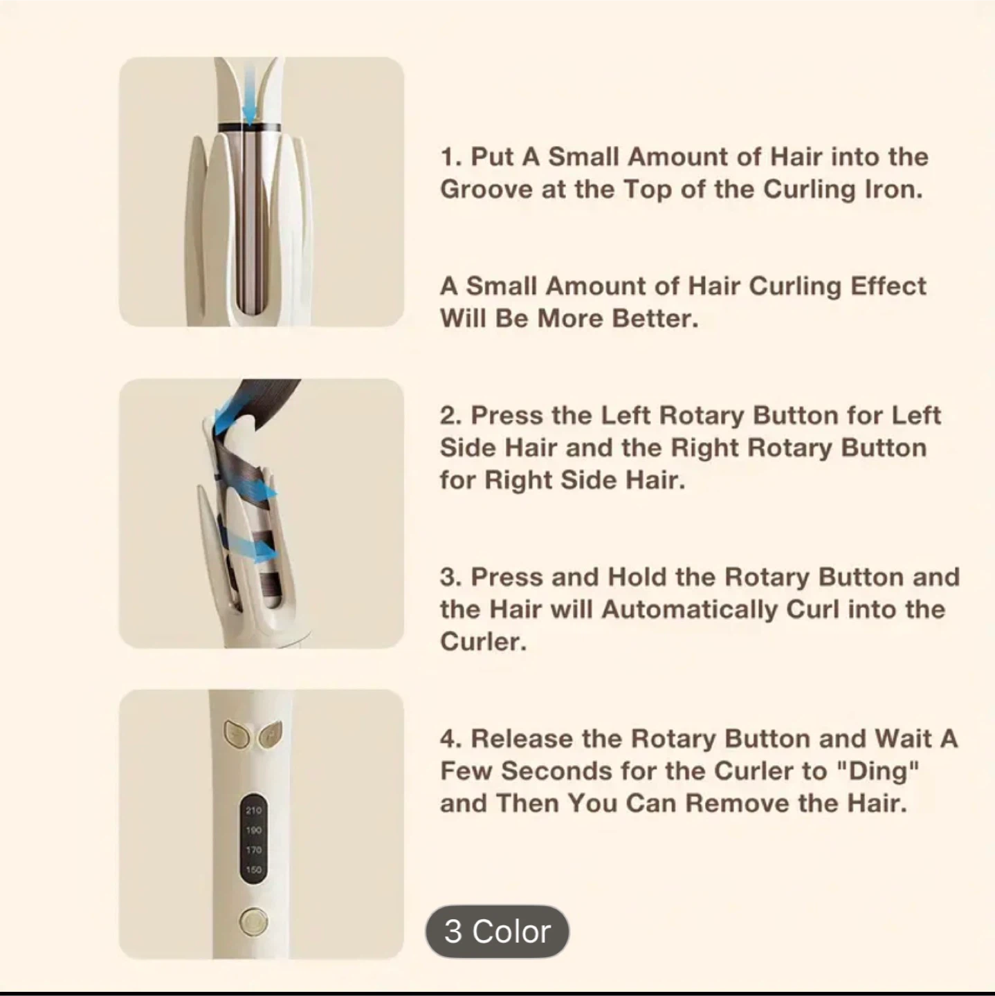 Automatic Hair Curler - Pink - photo 2