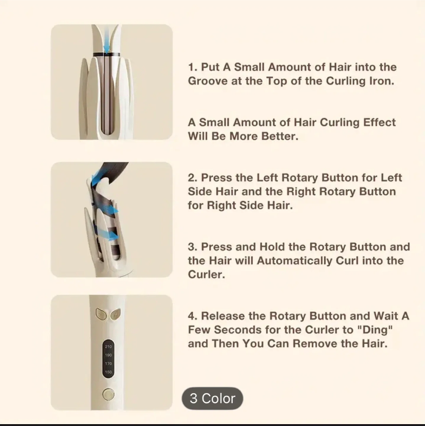 Automatic Hair Curler - Pink image indicator(2)