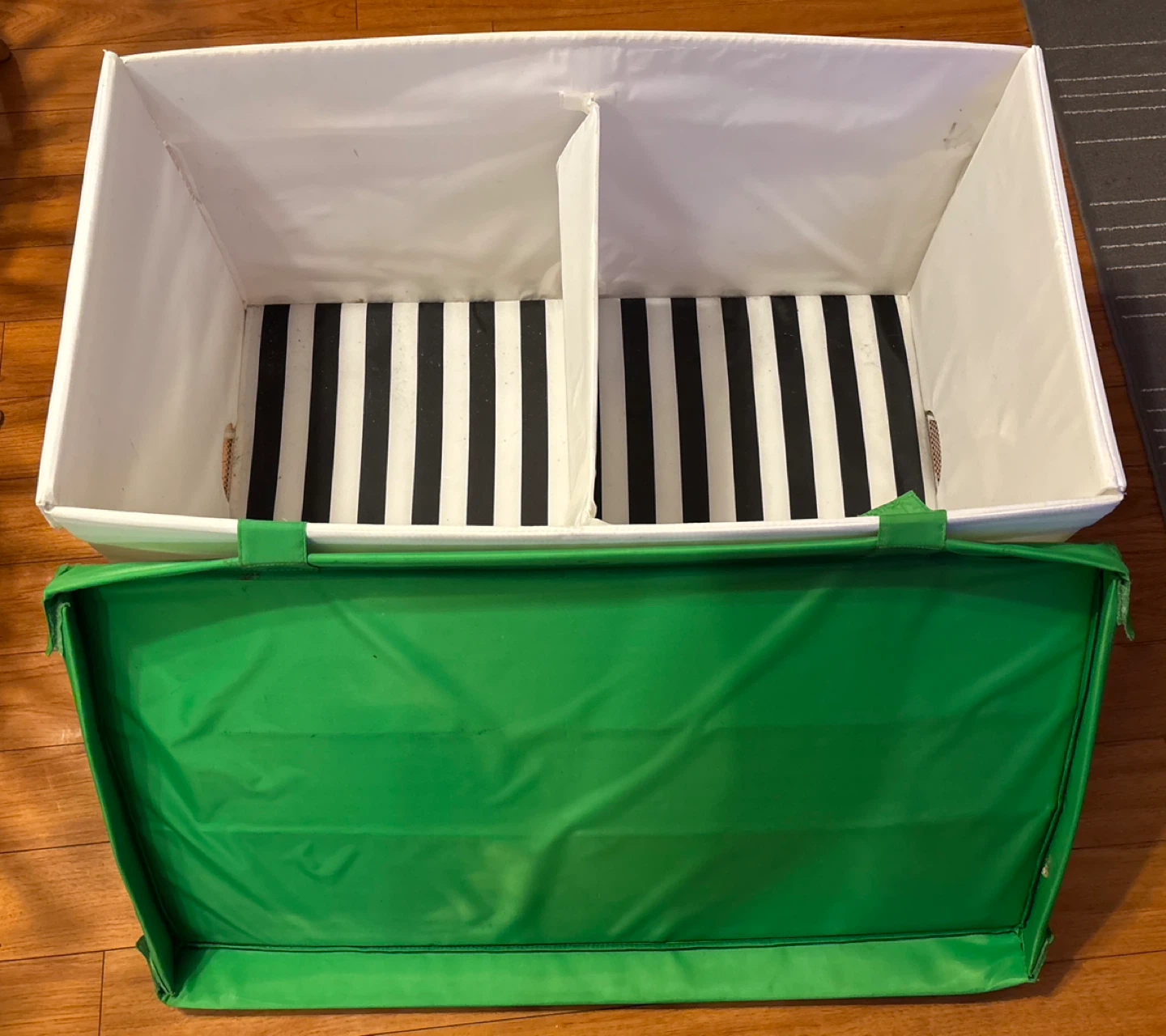 IKEA Kids' Toy Storage Box - Green & White ❤️ - photo 4