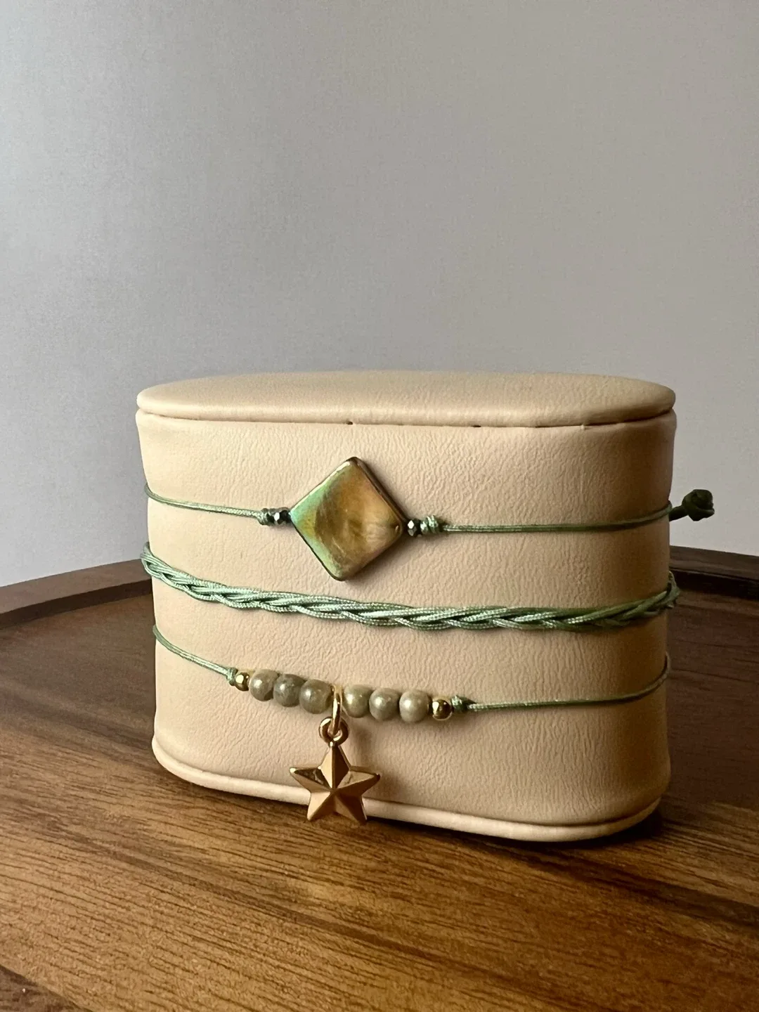 Handmade Green Bracelet Set thumbnail
