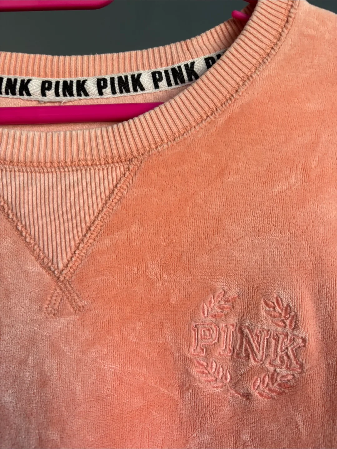 PINK Victoria's Secret Velour Sweatshirt image indicator(2)