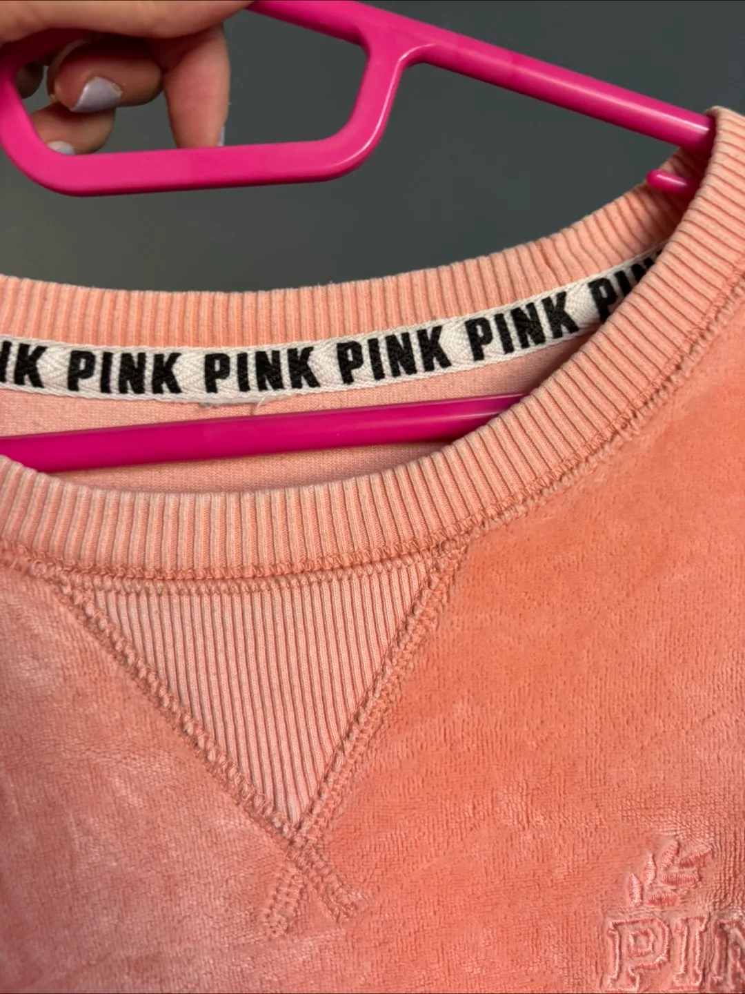 PINK Victoria's Secret Velour Sweatshirt image indicator(3)