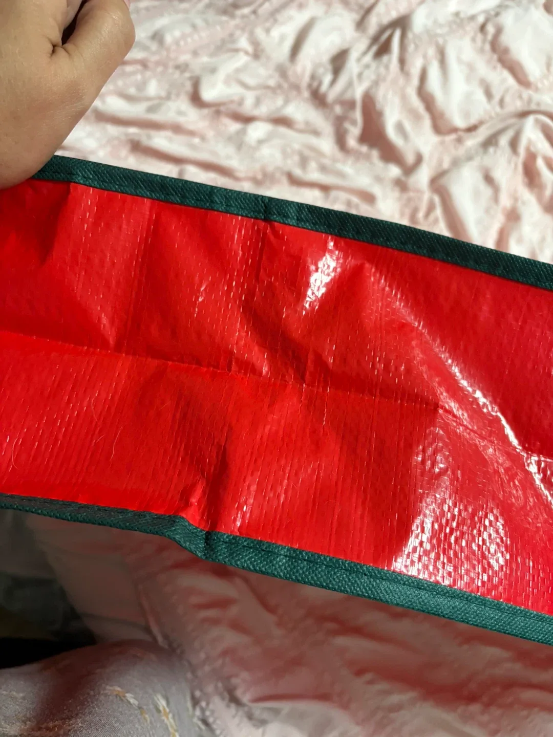 Christmas wrap Storage Bag - Red & Green image indicator(3)