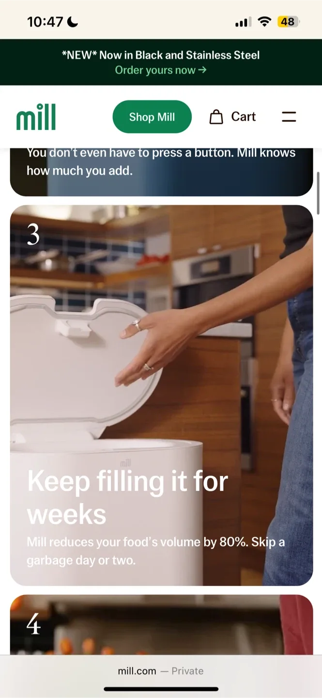 The Mill Kitchen Food Composter image indicator(5)