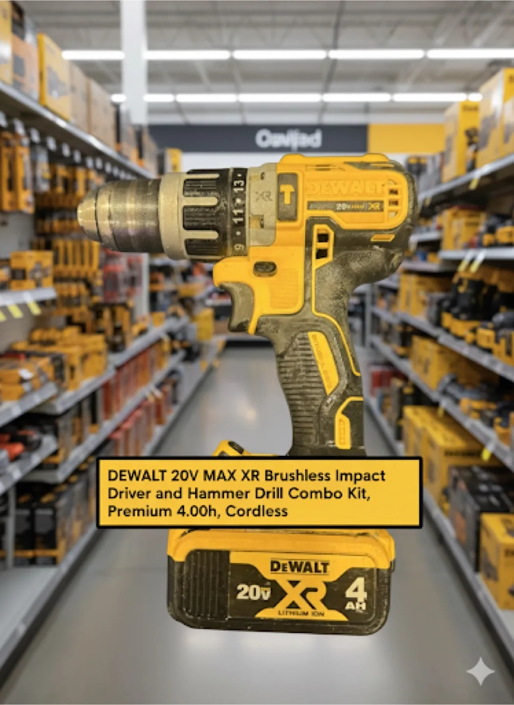 Dewalt 20V MAX XR Brushless Impact Driver & Hammer Drill Combo thumbnail