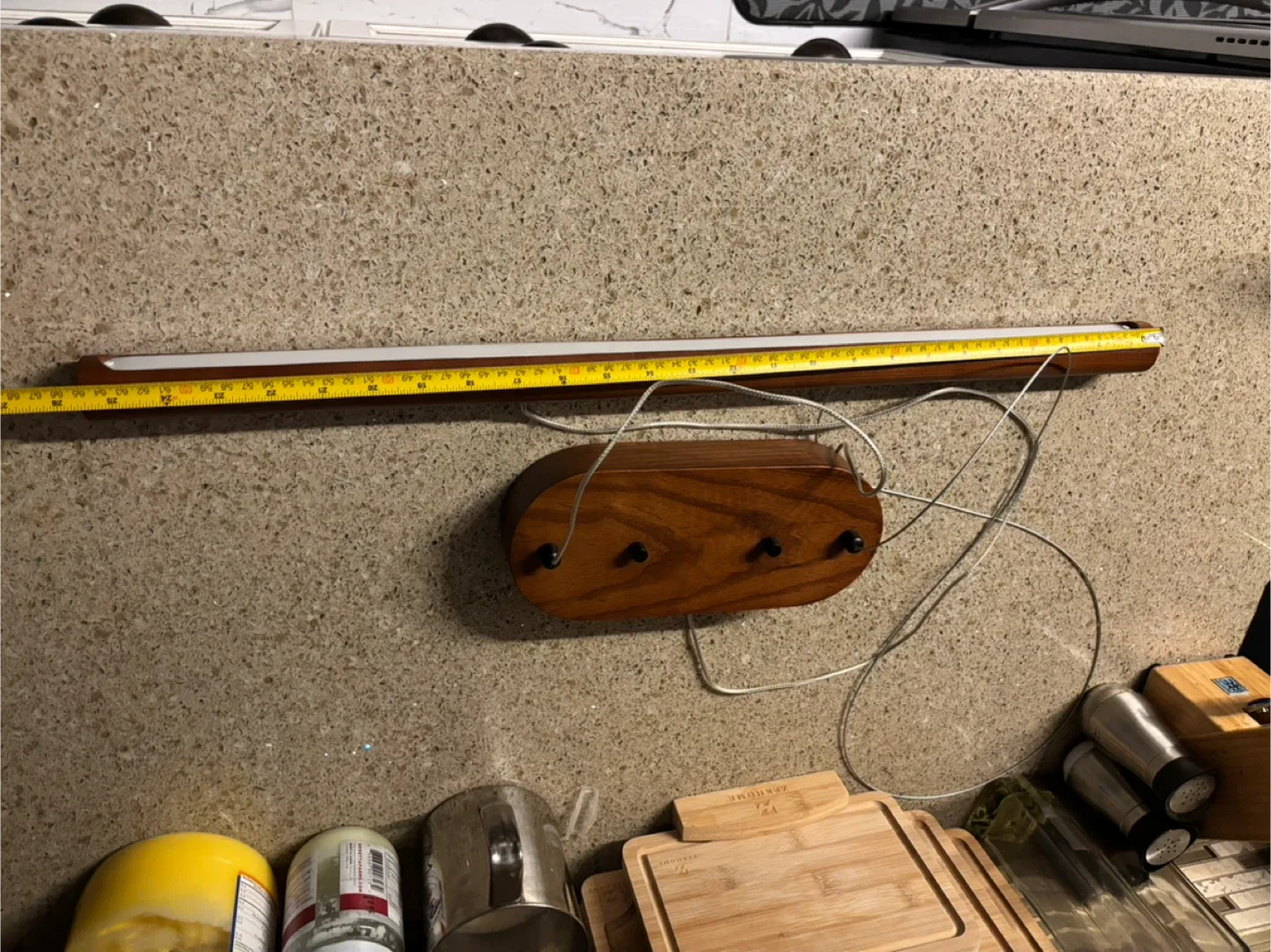 Wood Integrated LED Light, Walnut Color, Ash Wood image indicator(2)