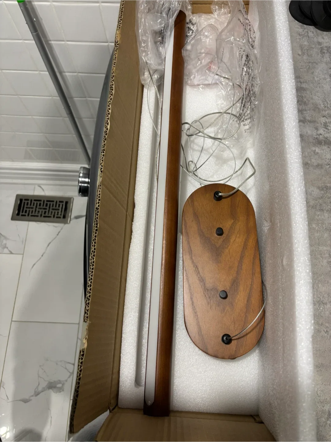 Wood Integrated LED Light, Walnut Color, Ash Wood image indicator(3)