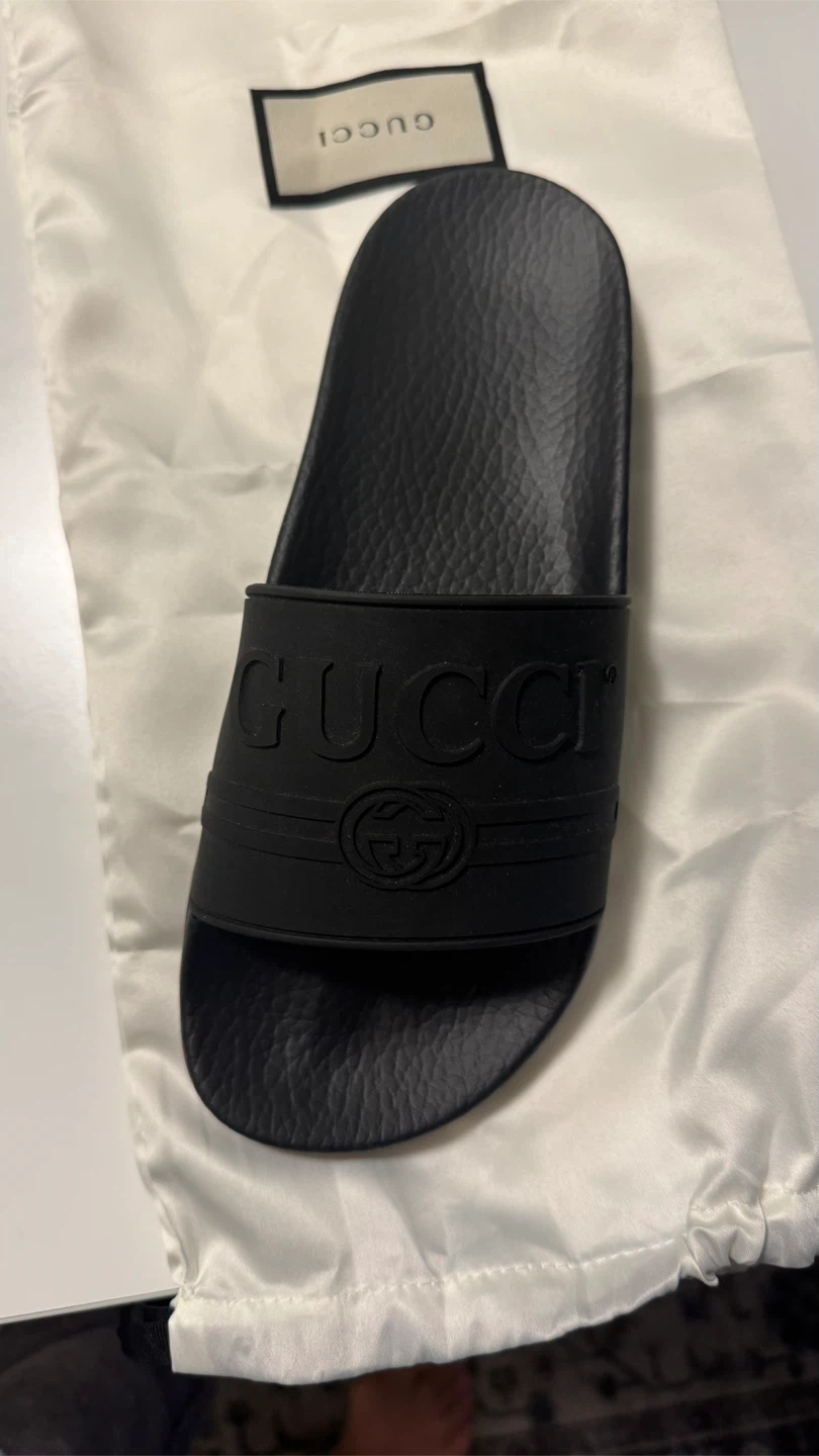 Gucci Slides - Black, with Box - photo 2