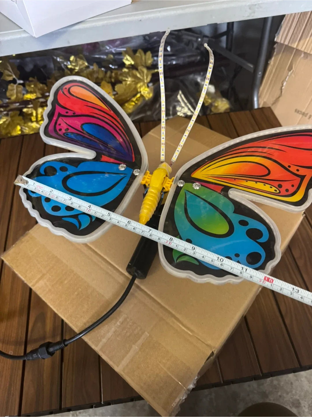 🧡 Butterfly LED Neon Sign Light up plug 🔌 in decoration image indicator(3)