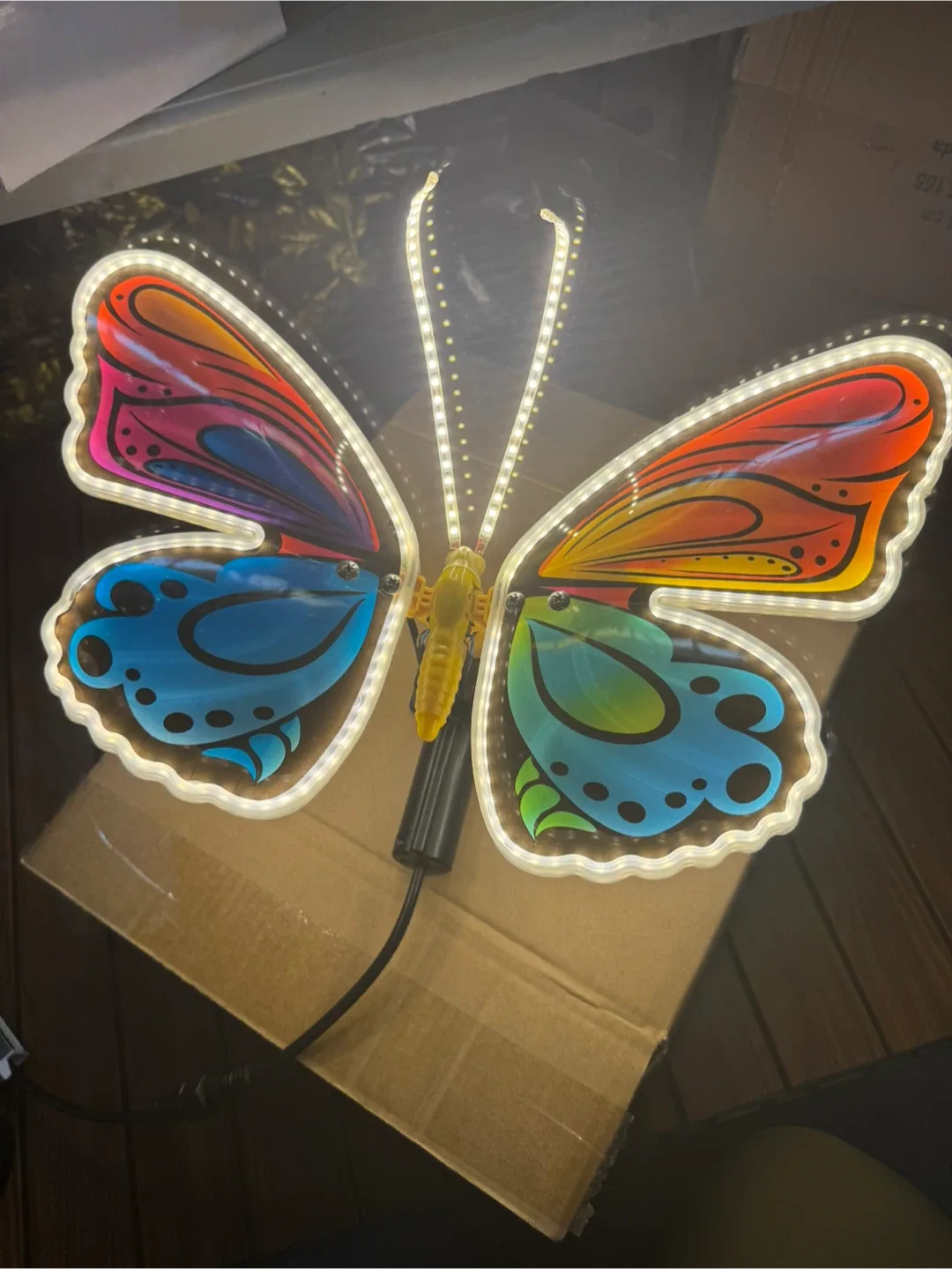 🧡 Butterfly LED Neon Sign Light up plug 🔌 in decoration image indicator(7)